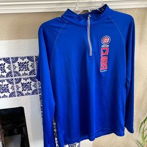Mens Small Blue Chicago Cubs performance pullover. Under Armour